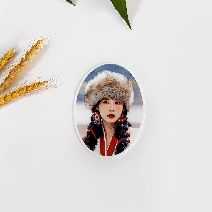 超薄1mm椭圆高温瓷像